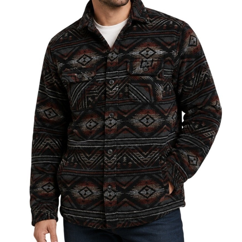 Jachs‎ New York Southwestern Geometric Fleece Jacket Men's XL